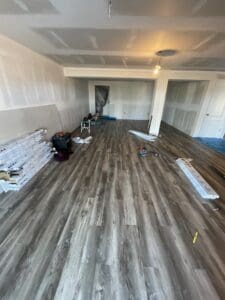 Luxury vinyl plank for living rooms in Webster Groves, MO